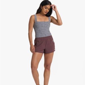 Vuori Elevation Square Neck Tank. Heather Gray